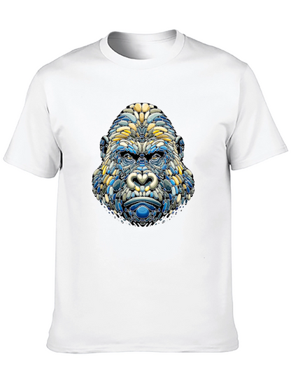 Camiseta Hombre Diseño Gorila Mosaico