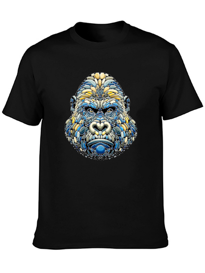 Camiseta Hombre Diseño Gorila Mosaico