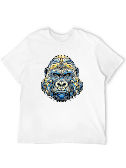 Camiseta Hombre Diseño Gorila Mosaico