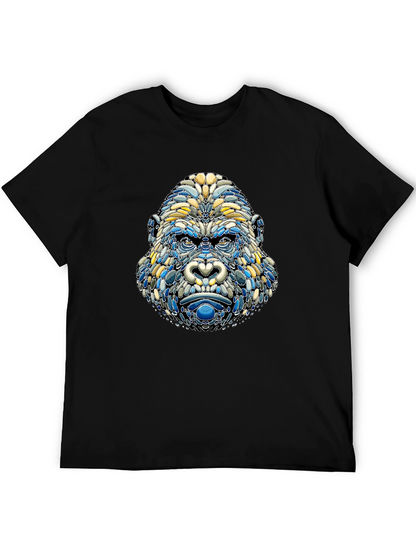 Camiseta Hombre Diseño Gorila Mosaico