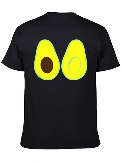 Camiseta Negra con Diseño de Aguacate Divertido