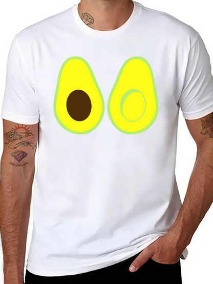 Camiseta Negra con Diseño de Aguacate Divertido