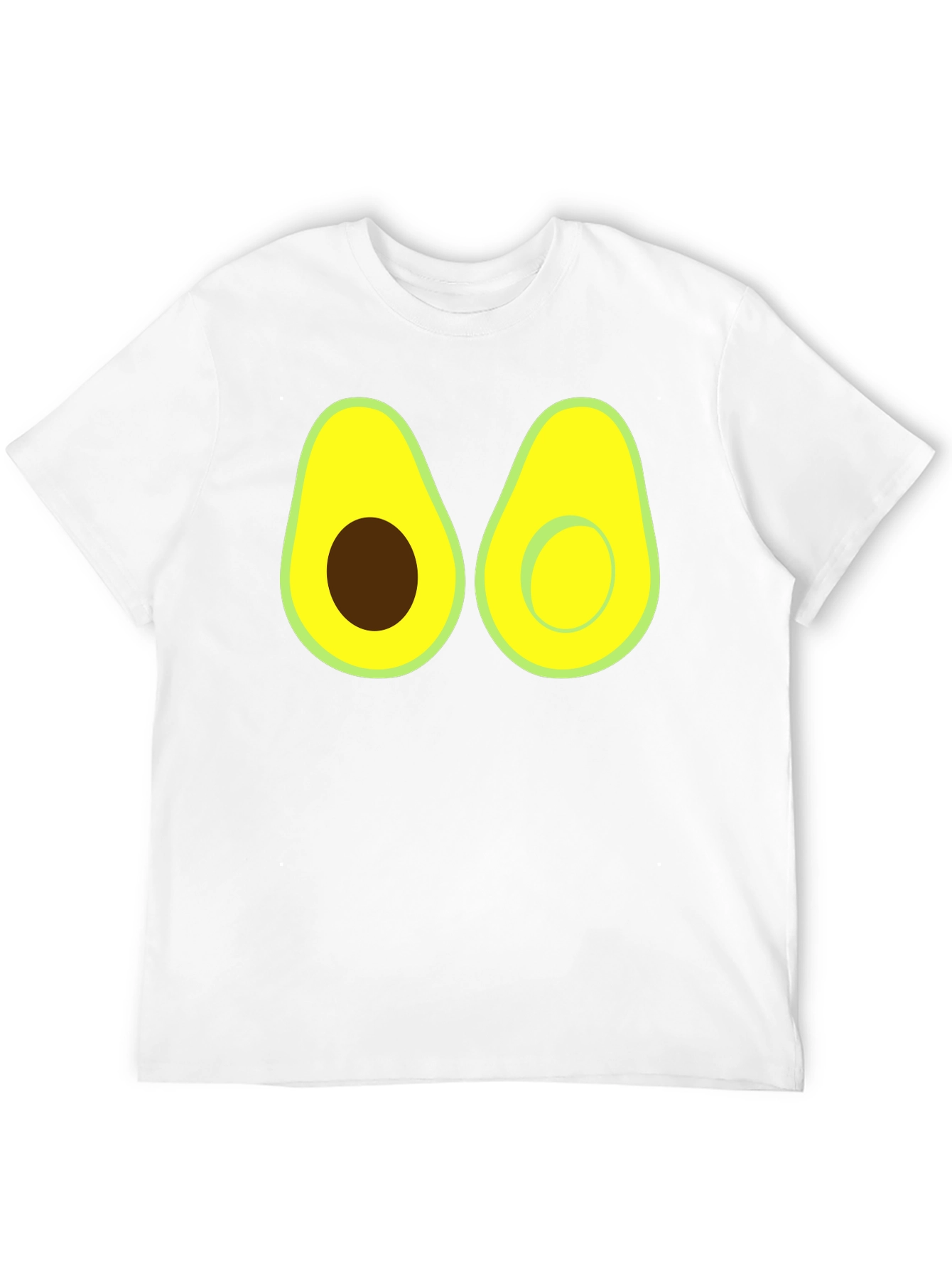 Camiseta Negra con Diseño de Aguacate Divertido