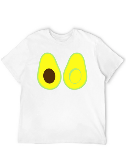 Camiseta Negra con Diseño de Aguacate Divertido