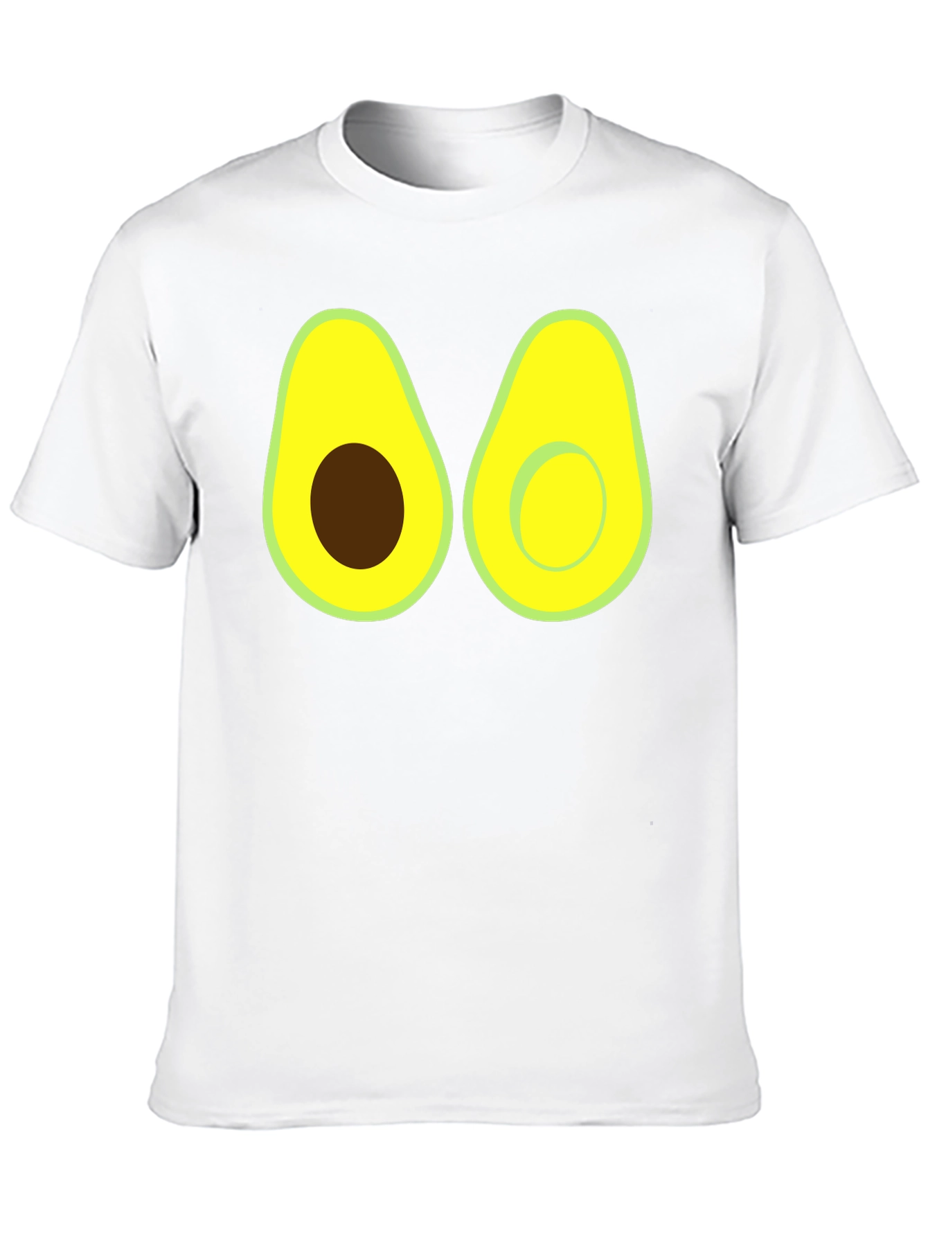 Camiseta Negra con Diseño de Aguacate Divertido
