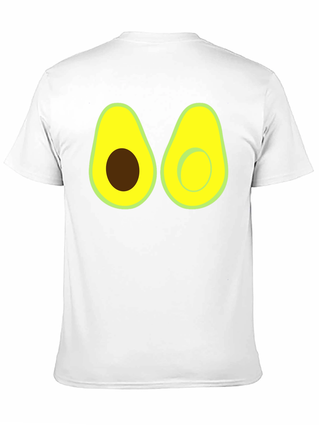 Camiseta Negra con Diseño de Aguacate Divertido