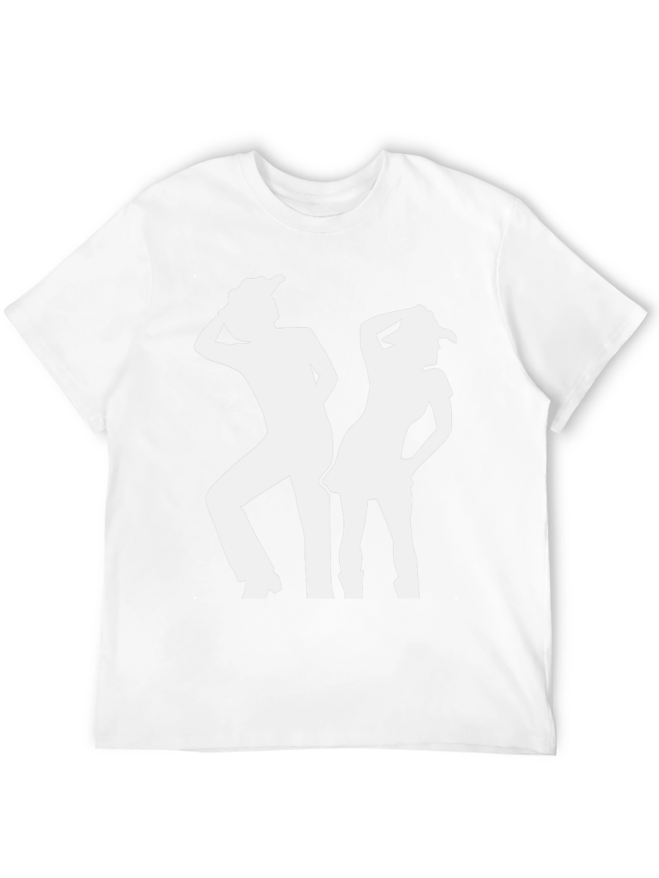 Camiseta Negra Silueta Vaquera para Hombre