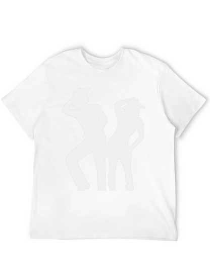 Camiseta Negra Silueta Vaquera para Hombre