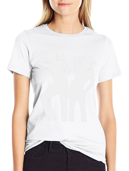 Camiseta Negra Silueta Vaquera para Hombre