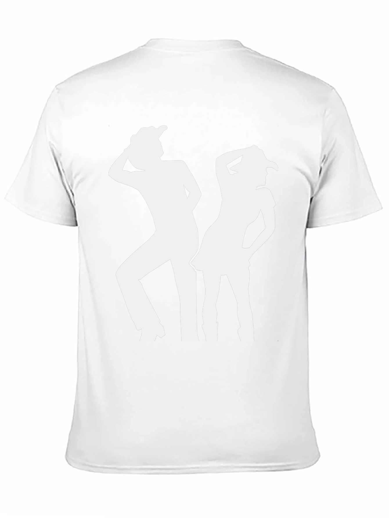 Camiseta Negra Silueta Vaquera para Hombre