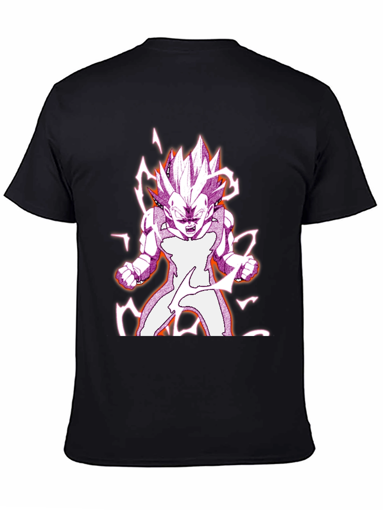 Camiseta Negra con Diseño Vegeta Dragon Ball