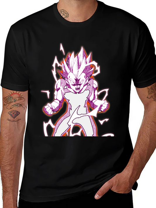 Camiseta Negra con Diseño Vegeta Dragon Ball