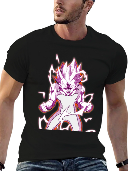 Camiseta Negra con Diseño Vegeta Dragon Ball
