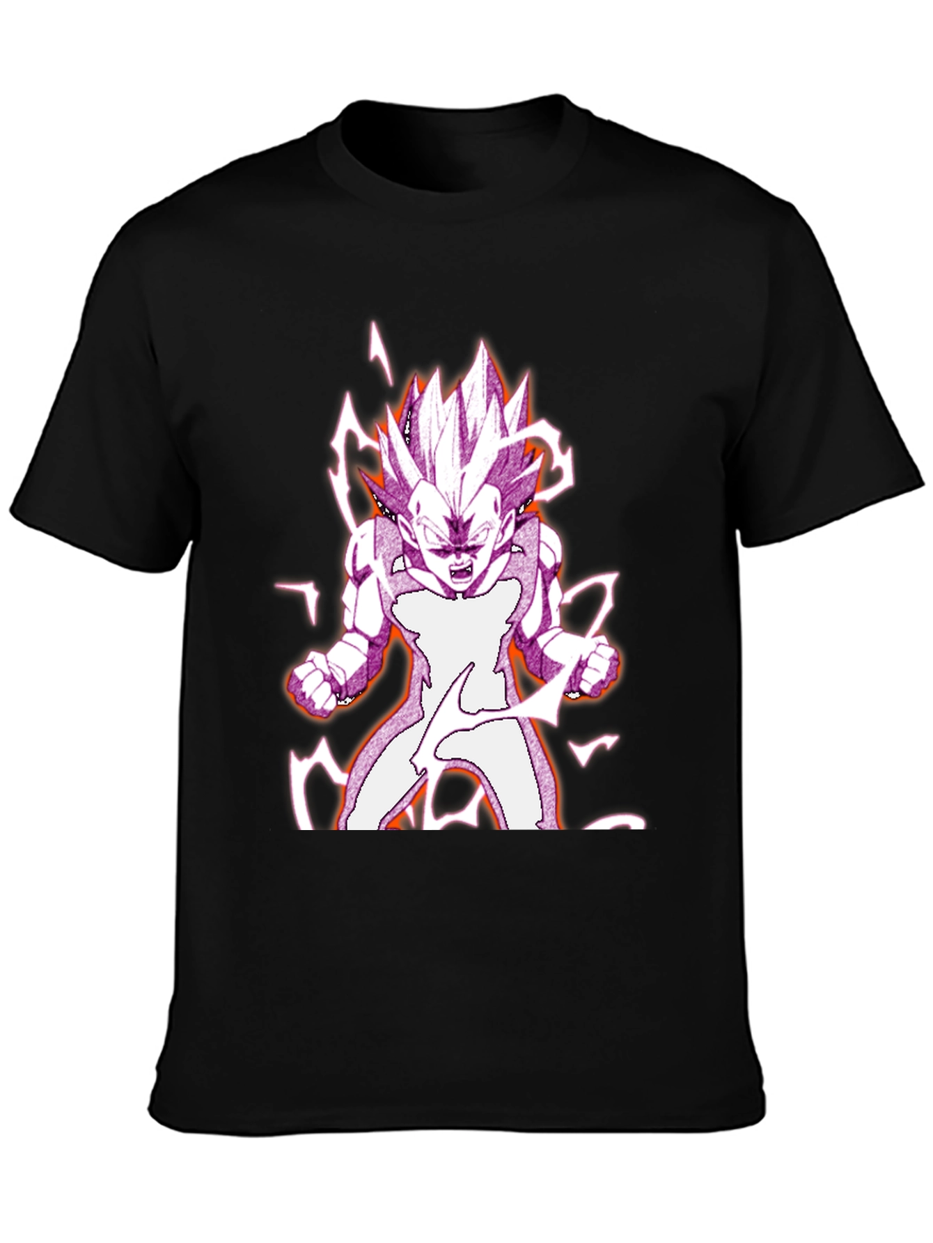 Camiseta Negra con Diseño Vegeta Dragon Ball