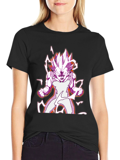 Camiseta Negra con Diseño Vegeta Dragon Ball