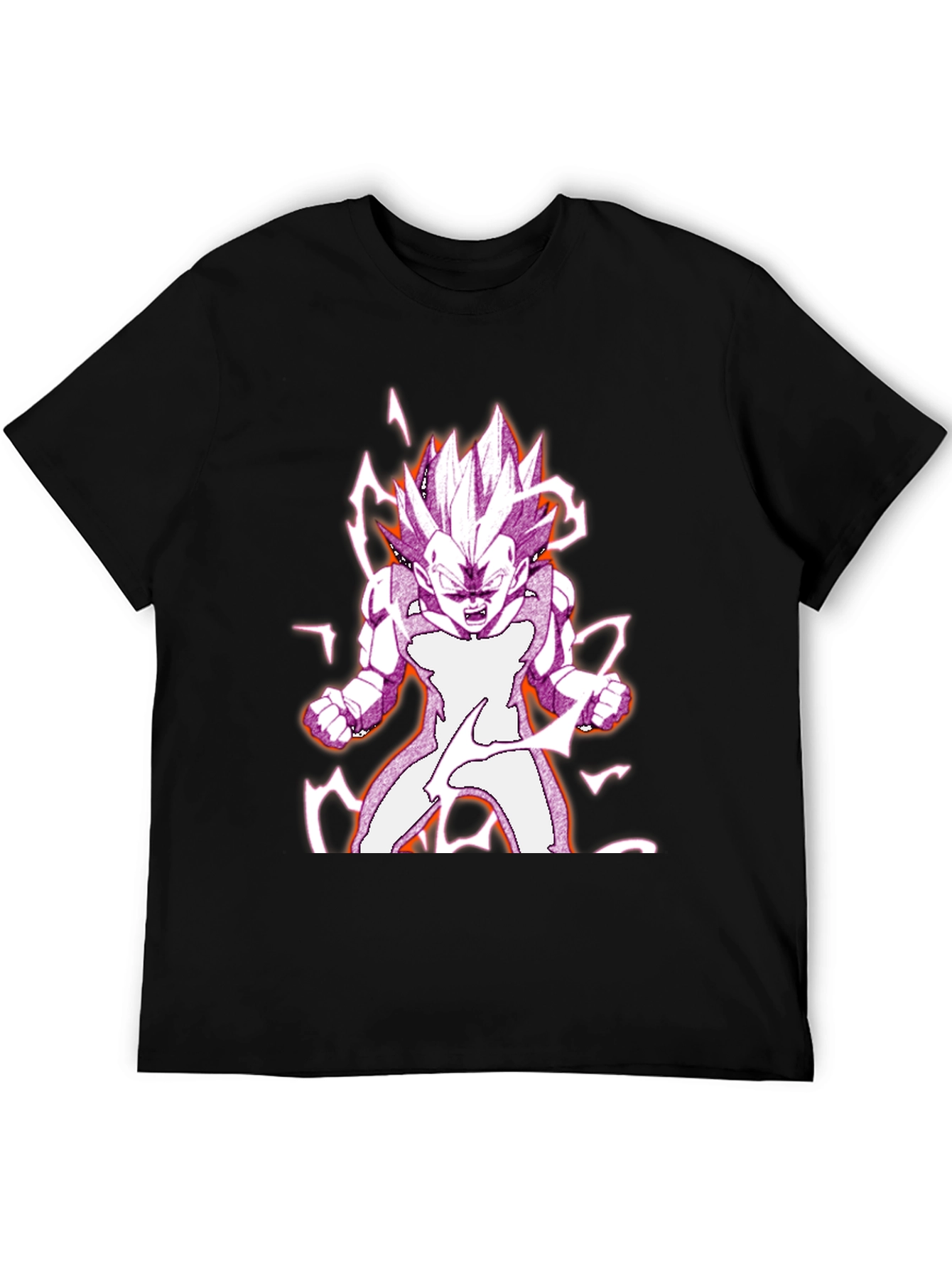 Camiseta Negra con Diseño Vegeta Dragon Ball
