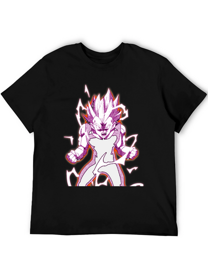 Camiseta Negra con Diseño Vegeta Dragon Ball