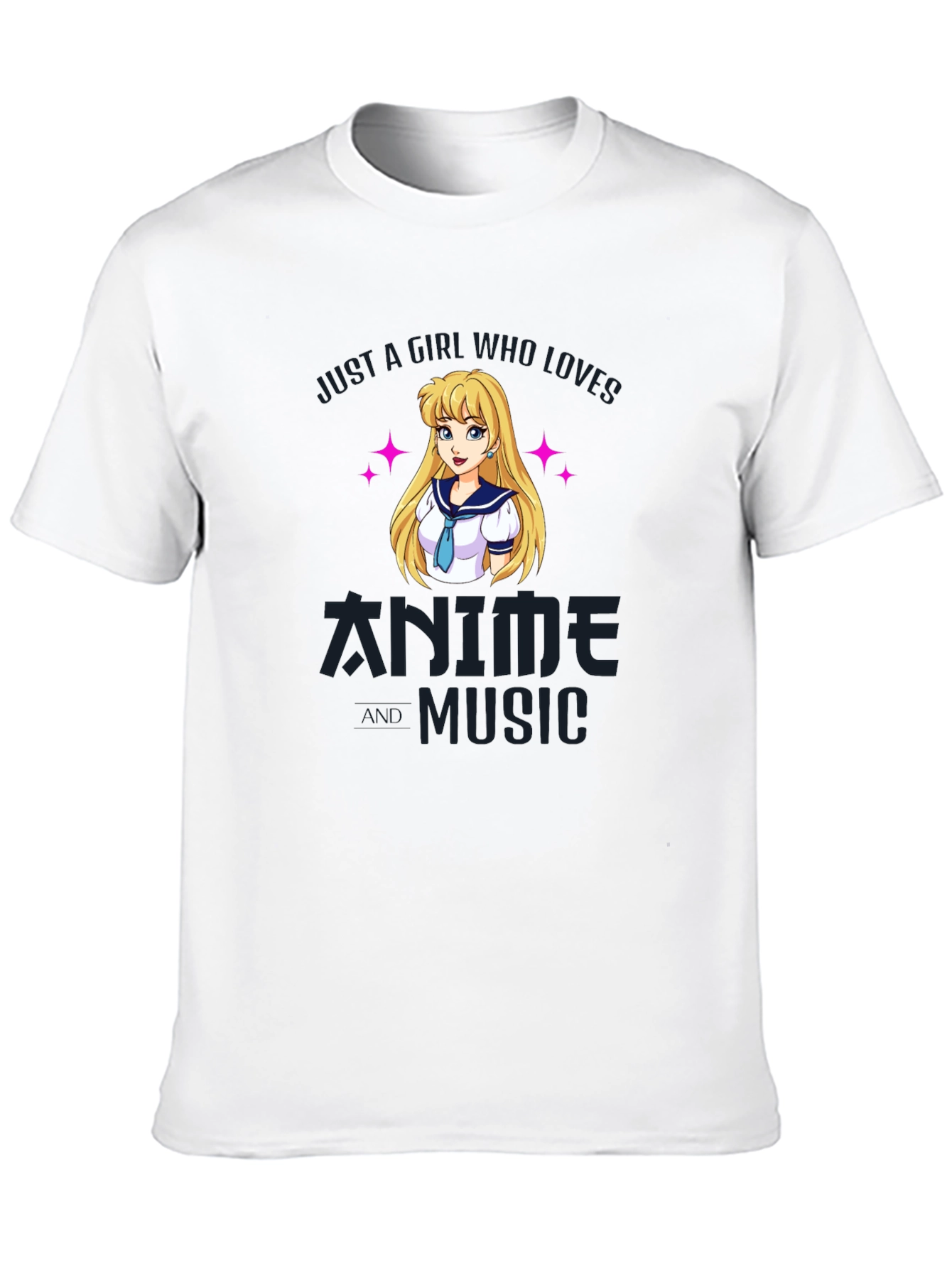 Camiseta Negra Anime y Música para Fanáticos