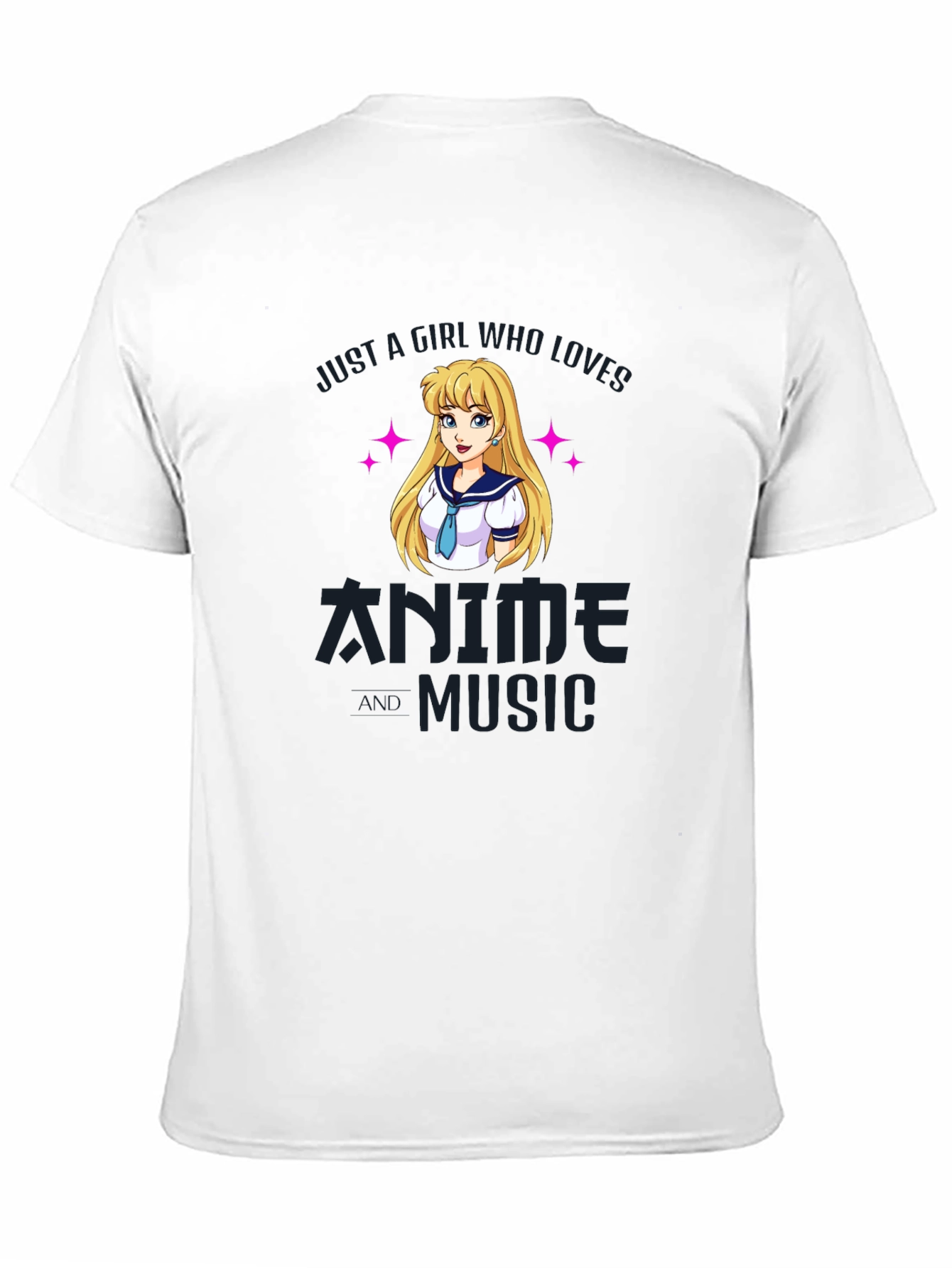 Camiseta Negra Anime y Música para Fanáticos