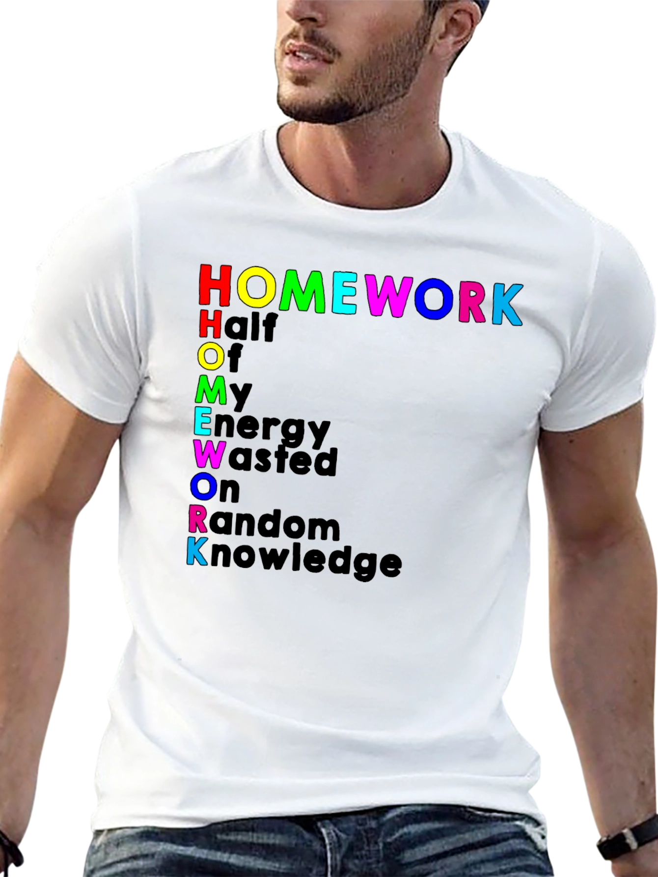 Camiseta Negra Homework: Humor para Estudiantes