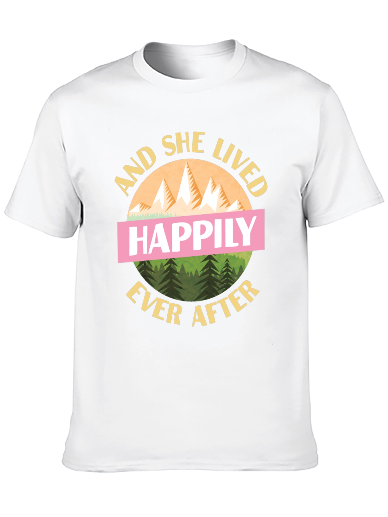 Camiseta Negra And She Lived Happily Ever After