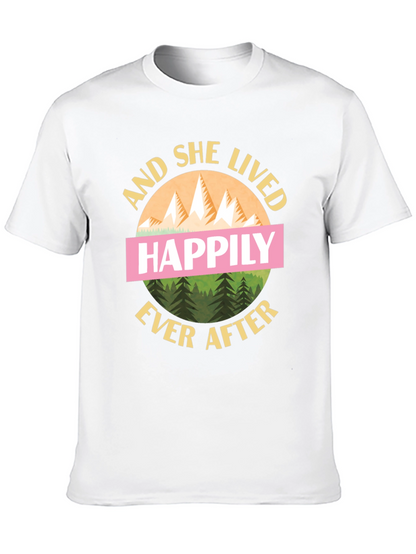 Camiseta Negra And She Lived Happily Ever After
