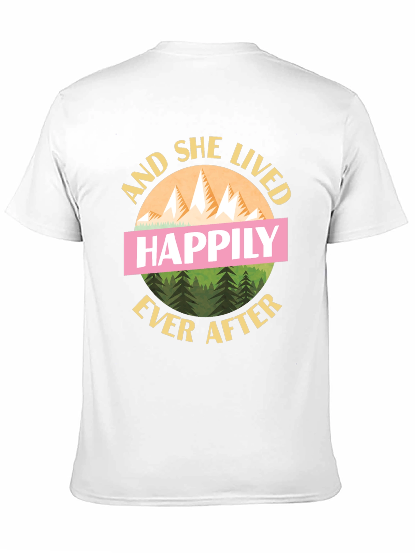 Camiseta Negra And She Lived Happily Ever After