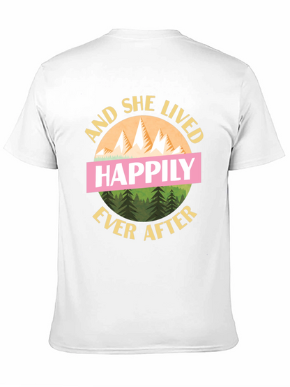 Camiseta Negra And She Lived Happily Ever After