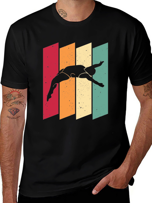 Camiseta Vintage Retro Buceador Hombre