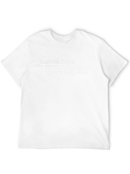 Camiseta Negra Confía en mí soy terapeuta