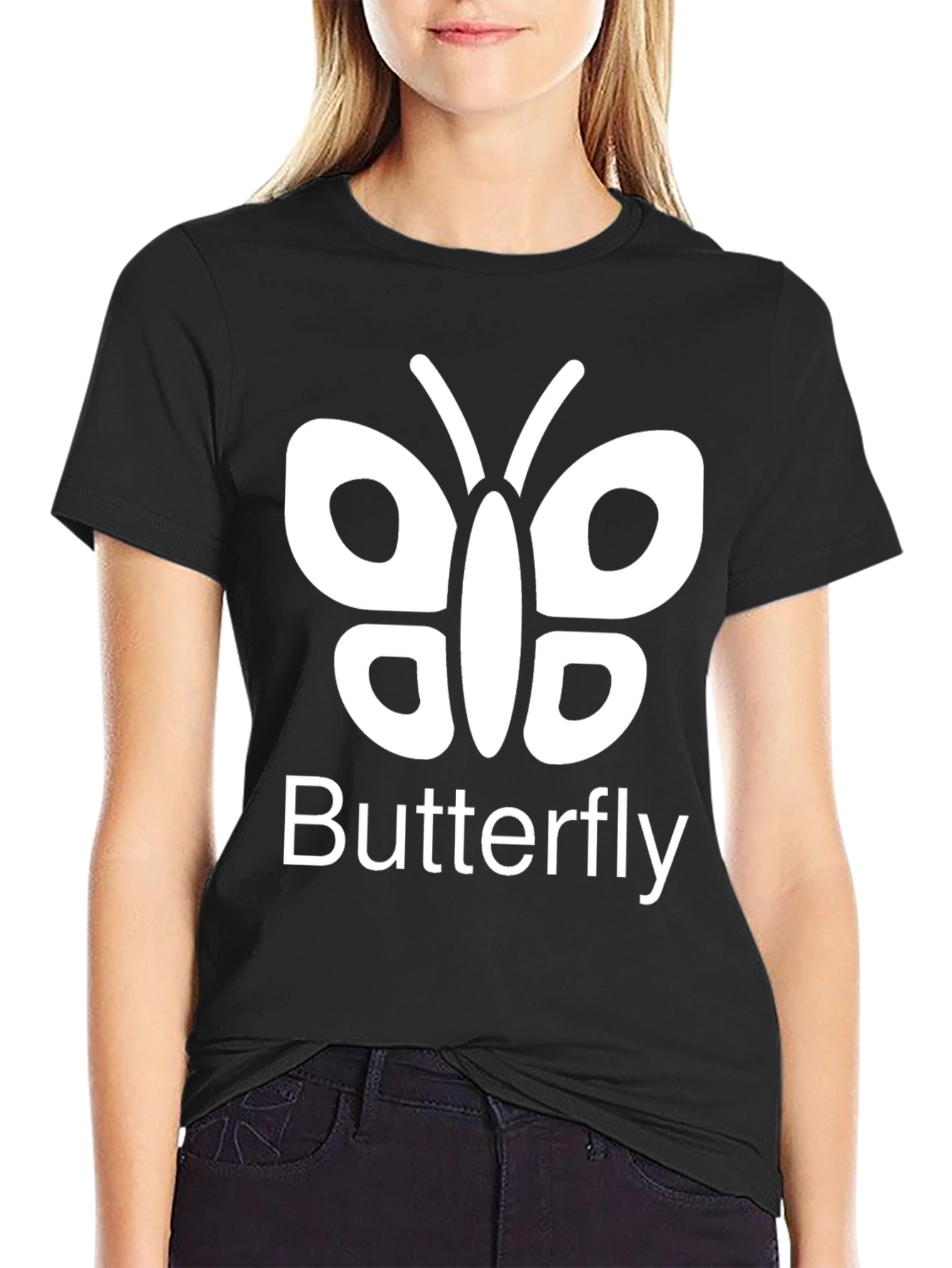 Camiseta Negra Butterfly para Hombre