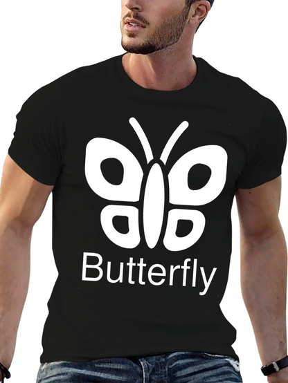 Camiseta Negra Butterfly para Hombre