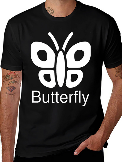 Camiseta Negra Butterfly para Hombre