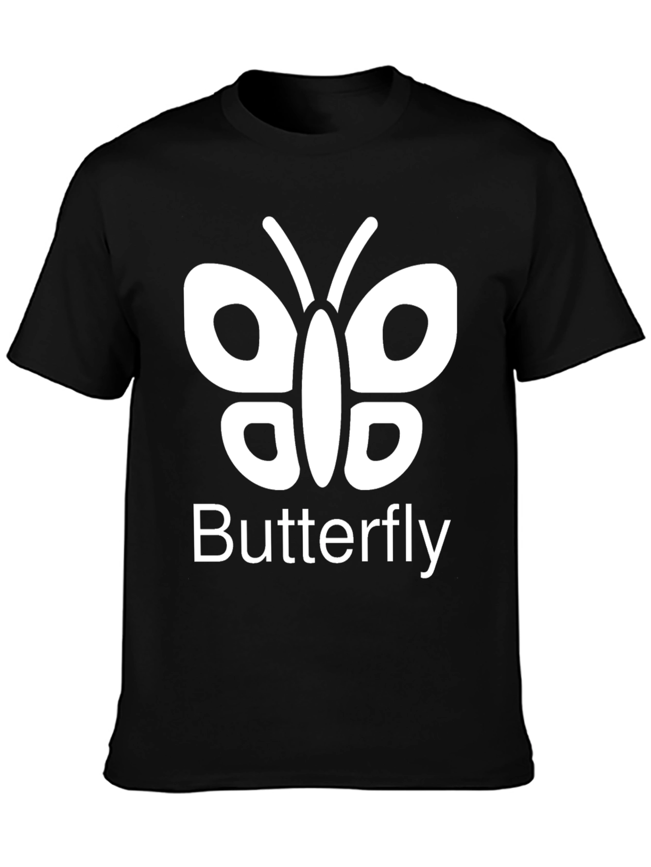 Camiseta Negra Butterfly para Hombre
