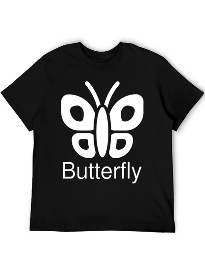 Camiseta Negra Butterfly para Hombre