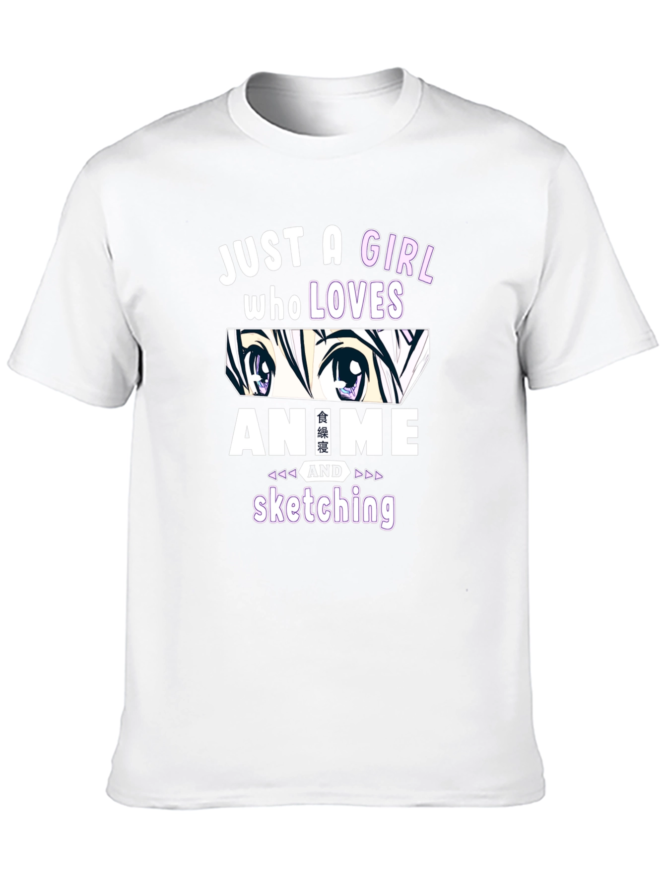 Camiseta Negra Anime y Dibujo