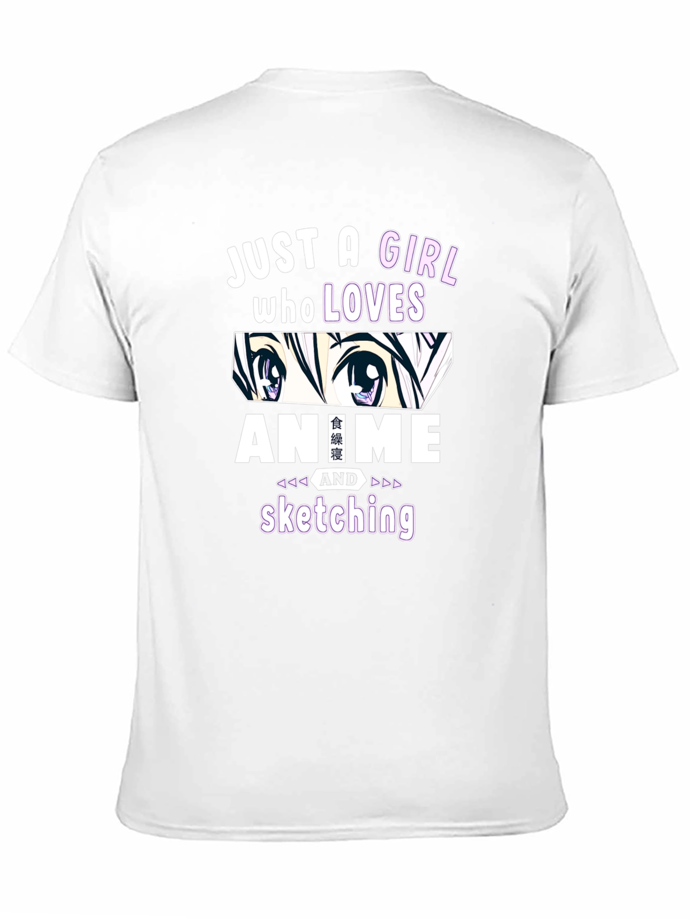 Camiseta Negra Anime y Dibujo