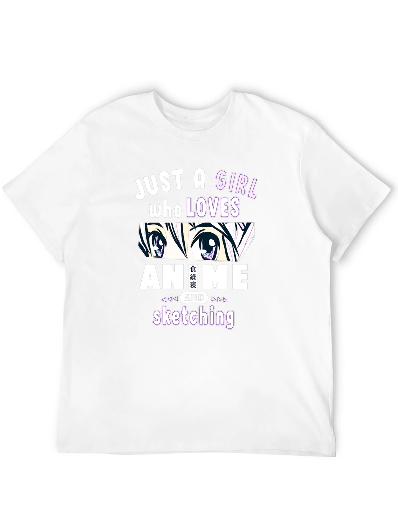 Camiseta Negra Anime y Dibujo