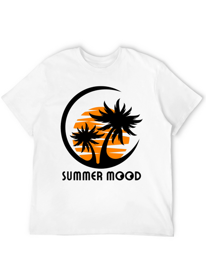 Camiseta Negra Estampada Summer Mood