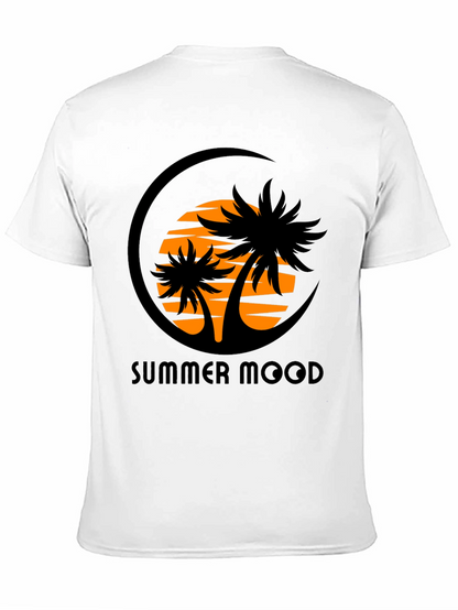 Camiseta Negra Estampada Summer Mood