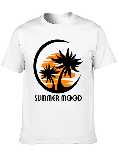 Camiseta Negra Estampada Summer Mood