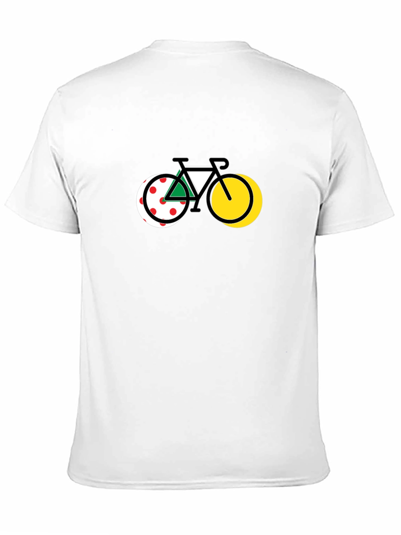 Camiseta Negra Diseño Bicicleta Ciclismo Tour de Francia