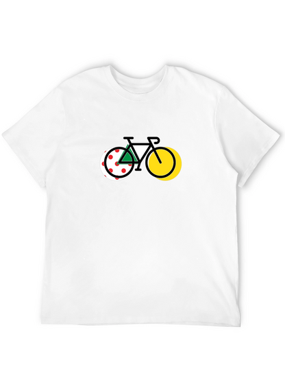 Camiseta Negra Diseño Bicicleta Ciclismo Tour de Francia