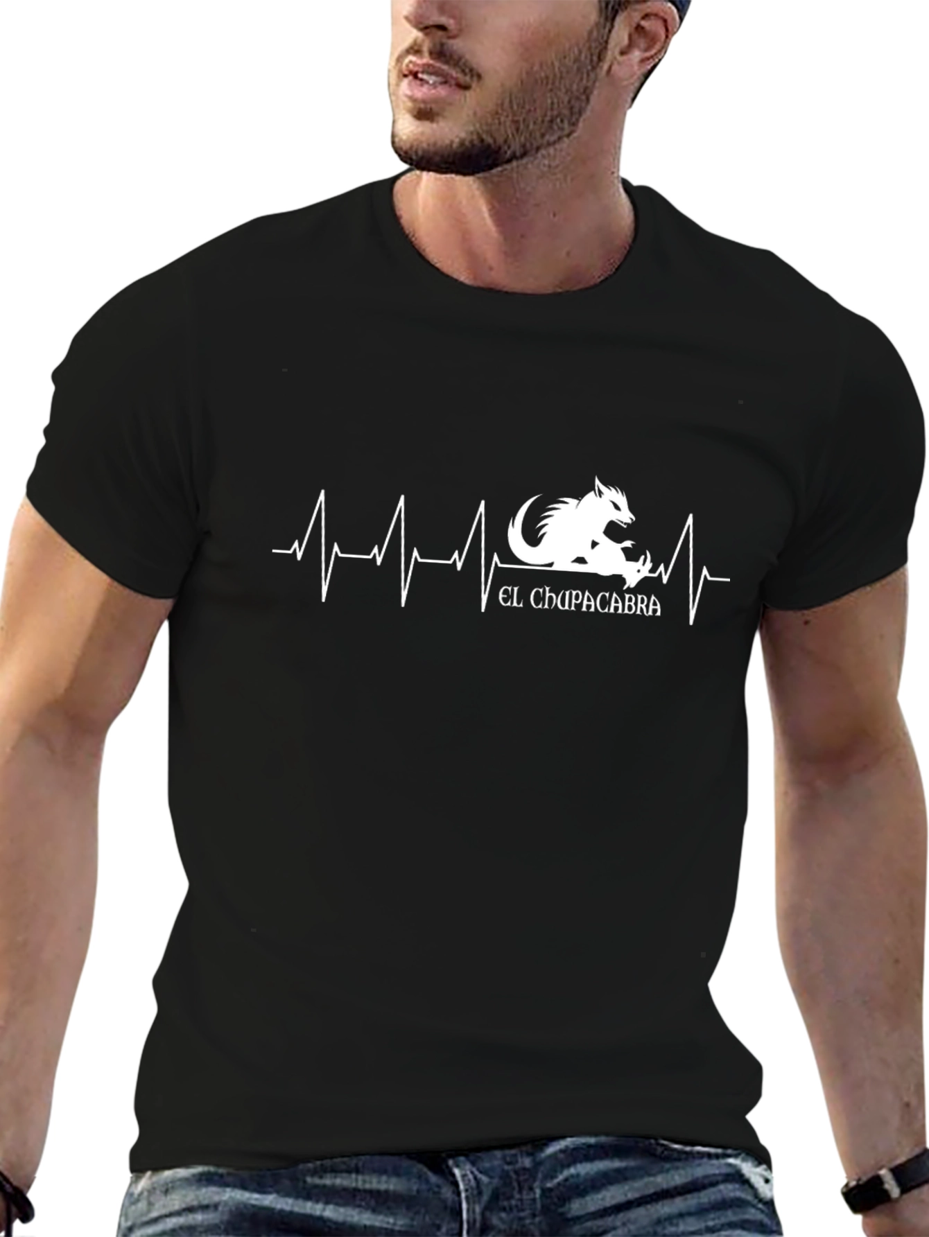 Camiseta Negra El Chupacabra - Pulso Vital