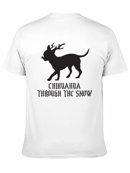 Camiseta Negra Chihuahua Navideño