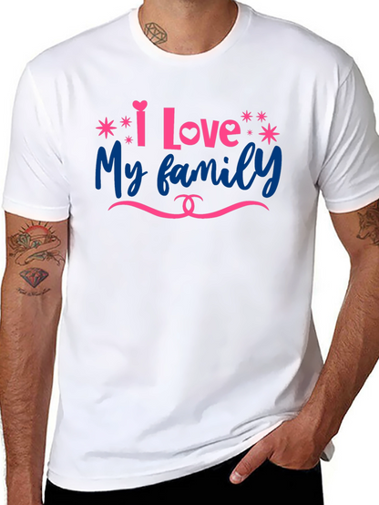 Camiseta Negra Amo a Mi Familia