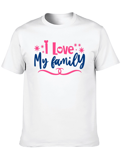 Camiseta Negra Amo a Mi Familia