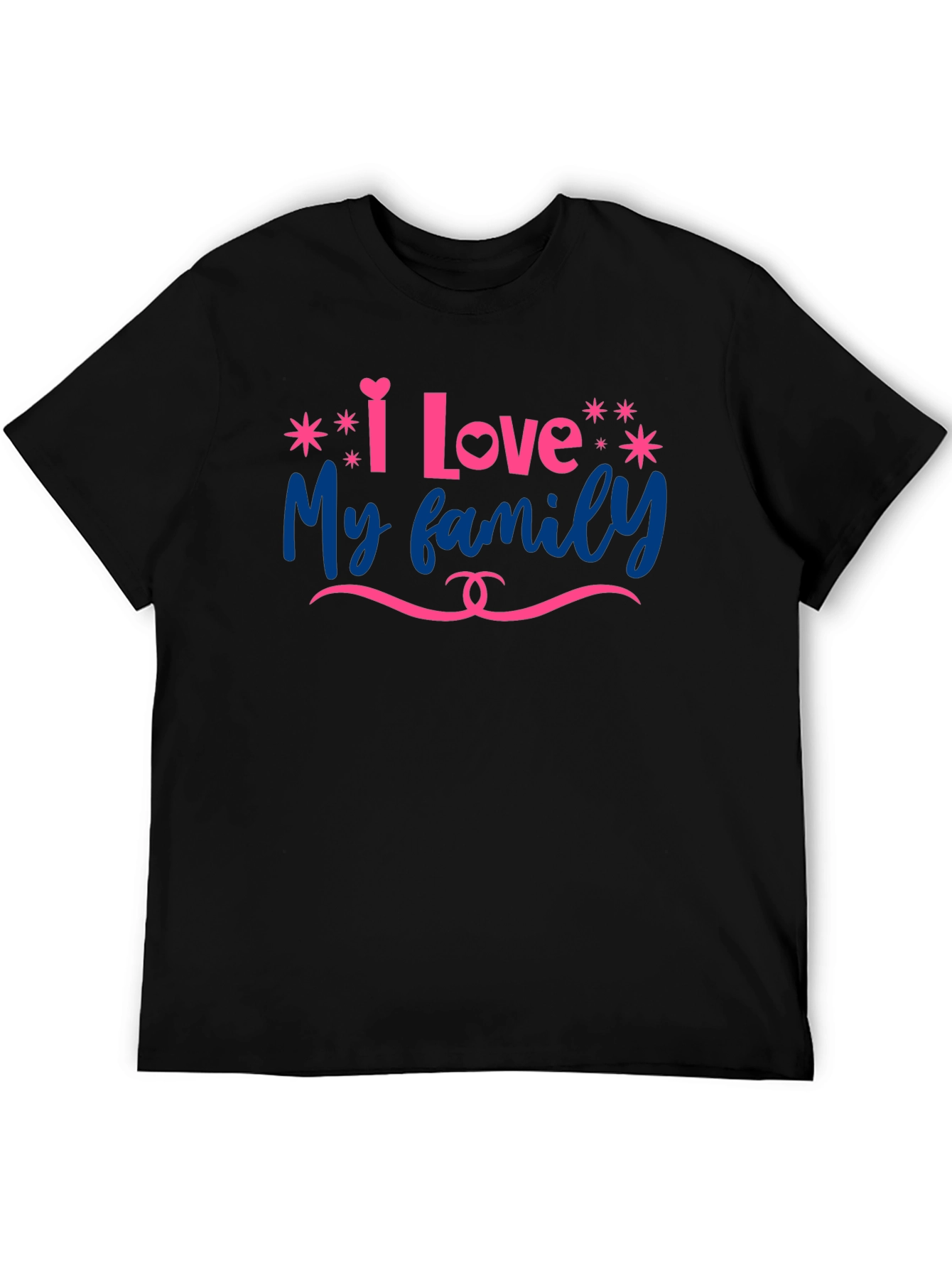 Camiseta Negra Amo a Mi Familia