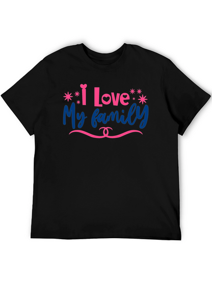 Camiseta Negra Amo a Mi Familia