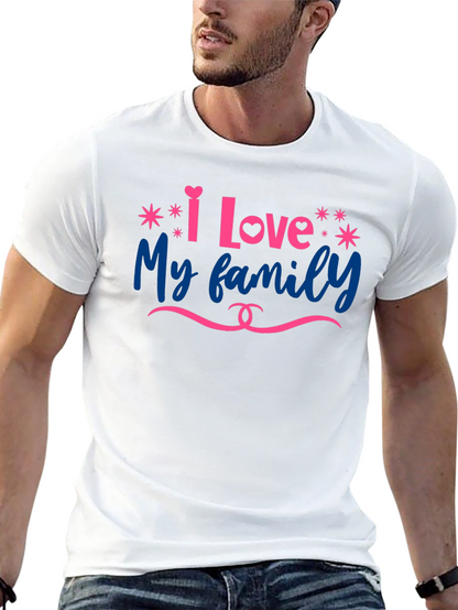 Camiseta Negra Amo a Mi Familia